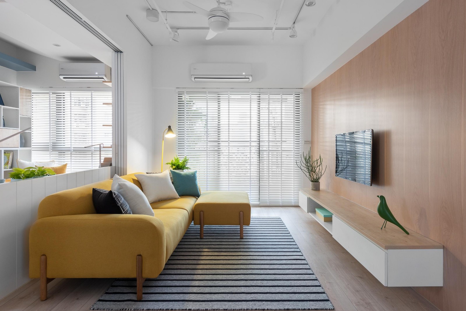 100㎡现代北欧风装修效果设计图